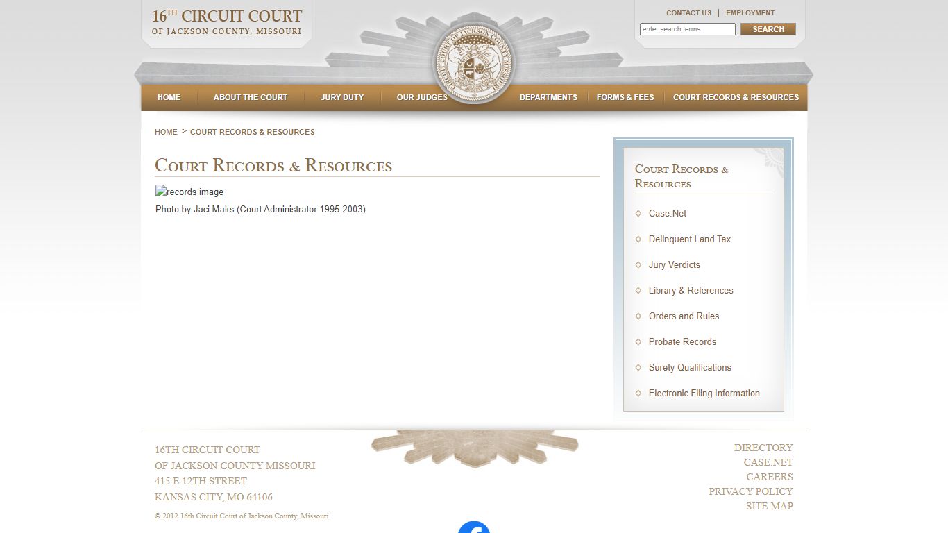 Court Records & Resources - 16th Circuit Court of Jackson ...